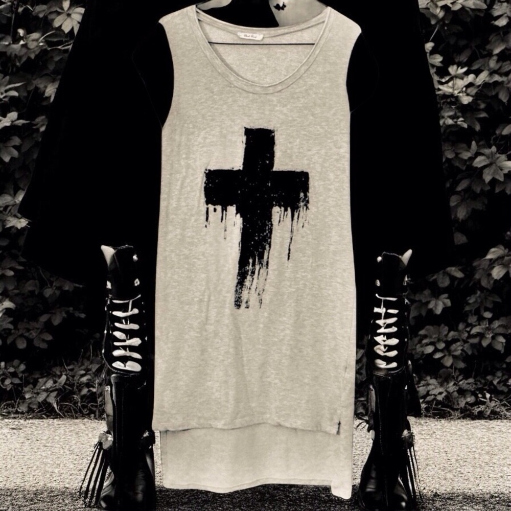 VINTAGE Rare Goth Sweatshirt Dress  Grunge Witchcore witchy goth - Picture 4 of 9